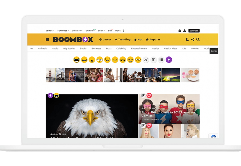 Boombox Wordpress Viral Teması