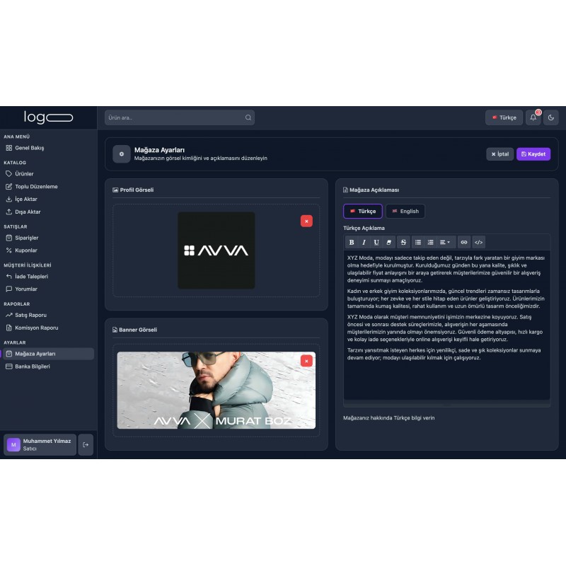 Opencart C2C - B2C Pazaryeri Çoklu Satıcı Modülü