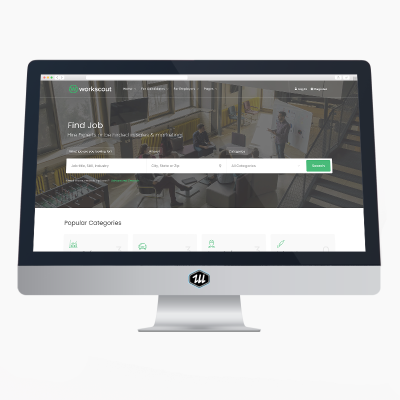 Workscout Home - Elementor PRO