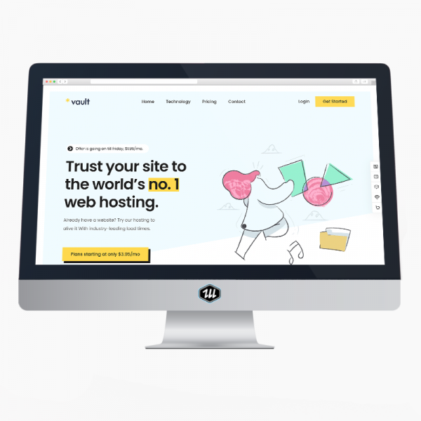 Vault Hosting - Elementor PRO