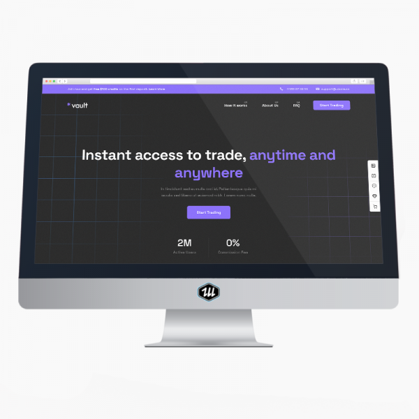 Vault Trading Broker - Elementor PRO