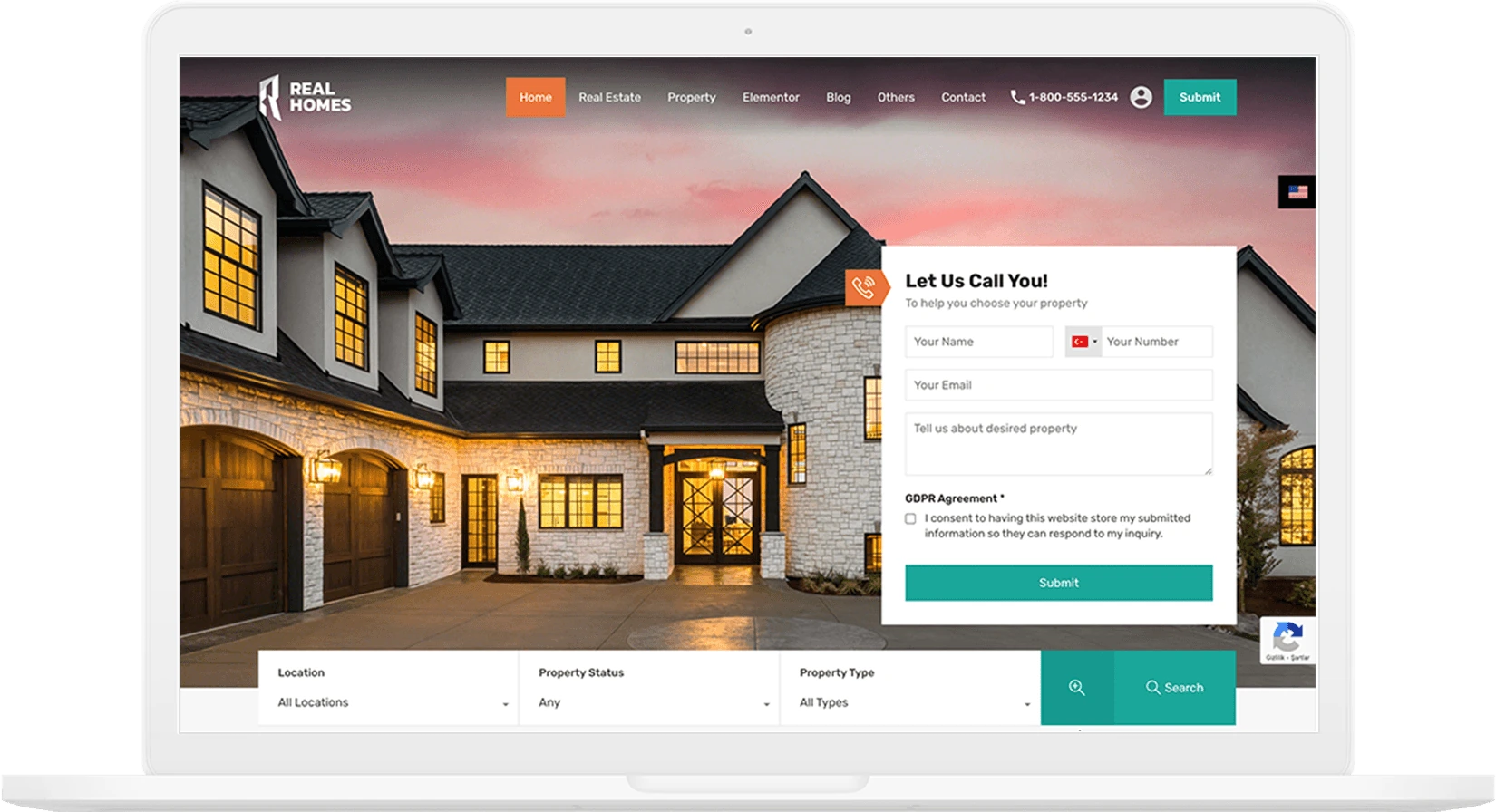 Real Homes demo görünümü