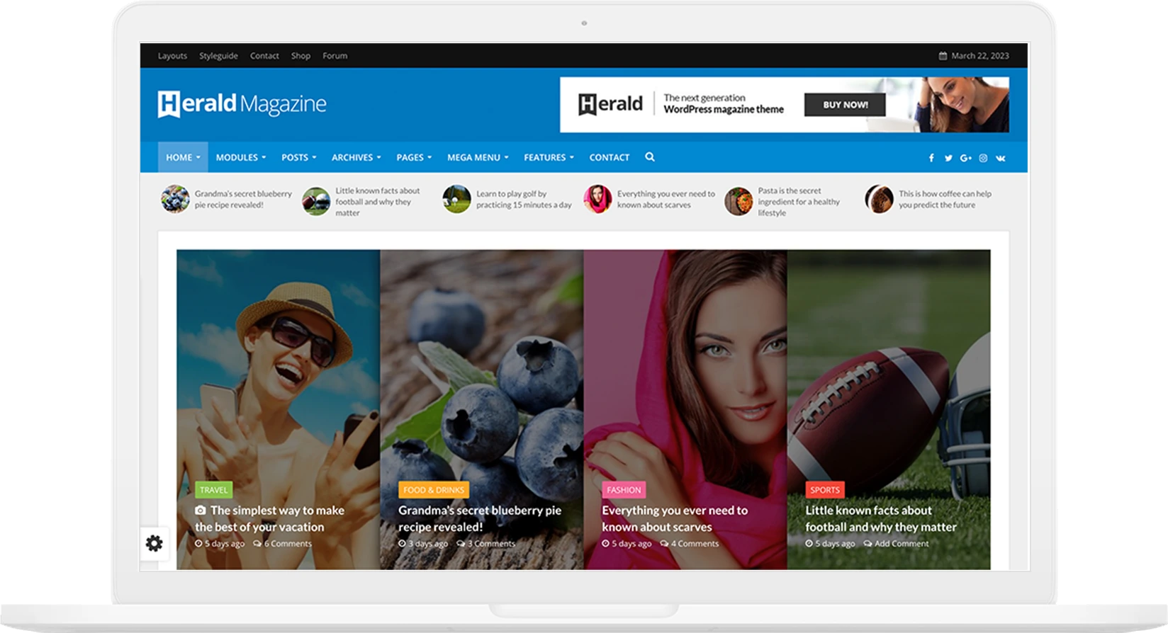 Herald Magazin demo görünümü