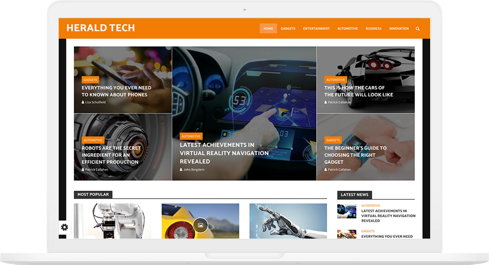 Herald Tekno demo görünümü