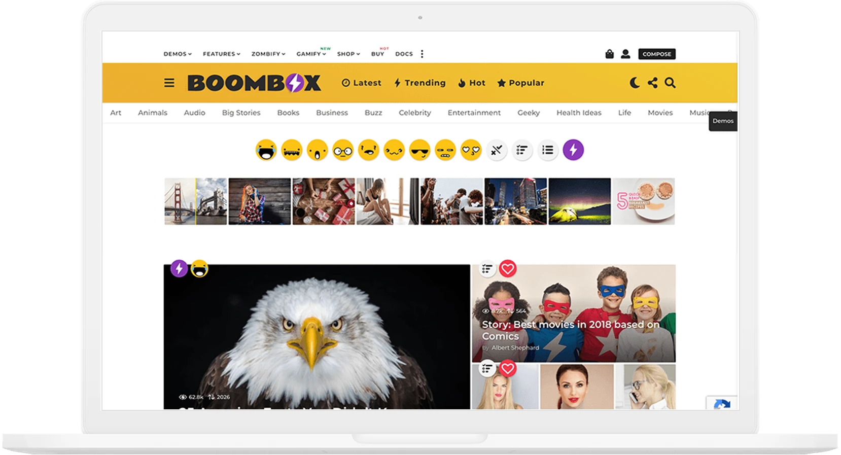 Boombox Viral demo görünümü